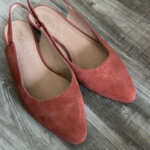 Madewell Rust Pointy Toe Flats